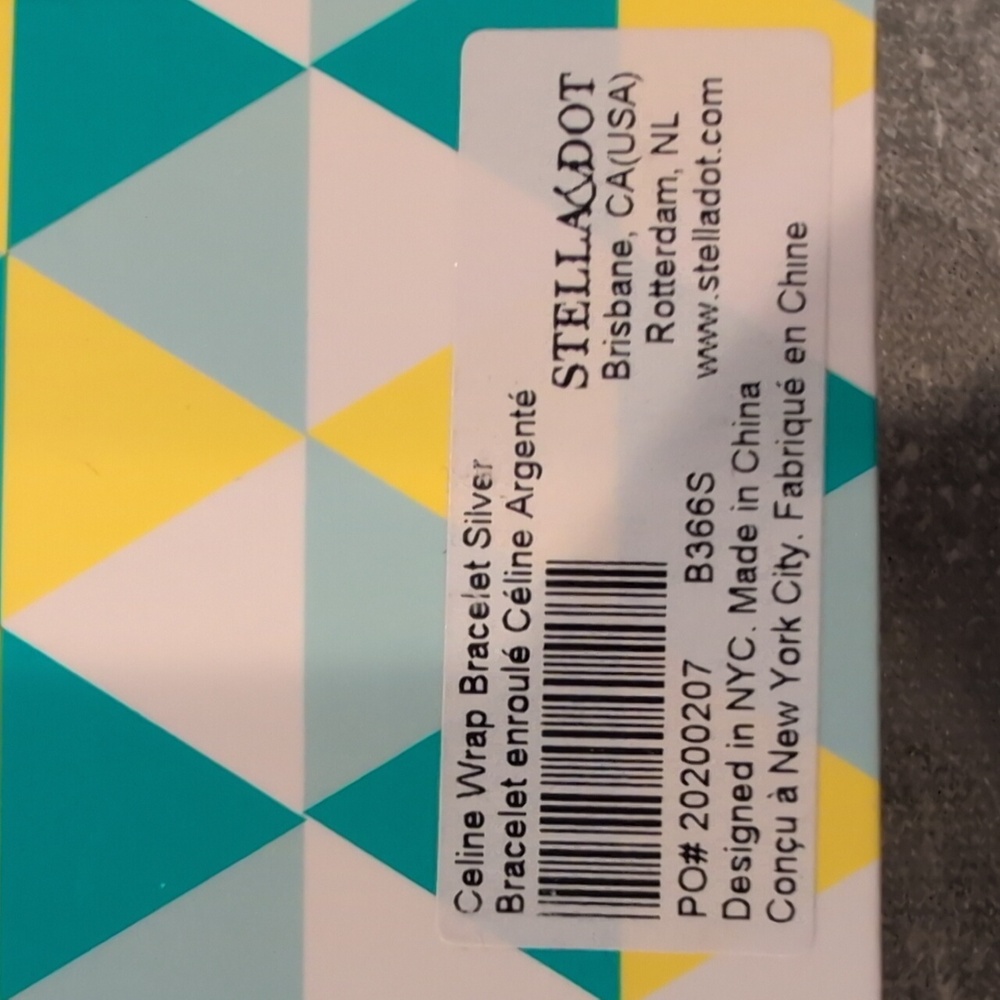 NWT Stella & Dot Celine Wrap Bracelet Silver OS - Picture 5 of 5